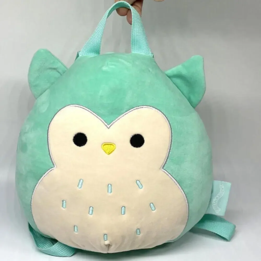 Squishmallow WINSTON‎ the Owl Backpack Zipper Pocket